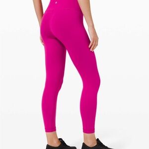 Lululemon Wunder Train HR Tight 25” Ripened Raspberry Active Leggings
